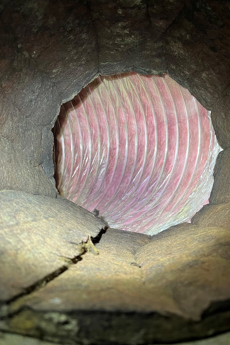 clean photo of a dryer vent | AR Ducts Salem